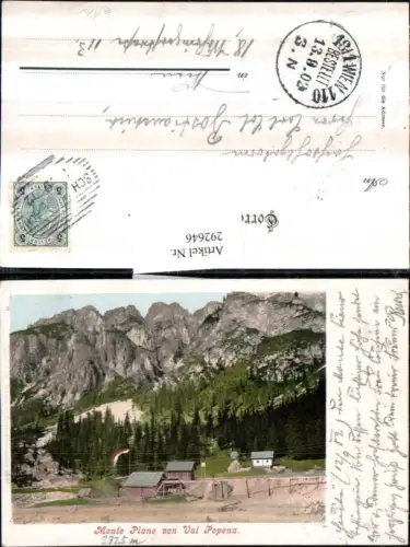 292646,Trentino Bolzano Monte Piano von Val Popena Bergkulisse
