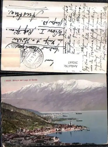 292647,Trentino Trento Riviera del Lago di Garda Salo Totale Gardone Bergkulisse