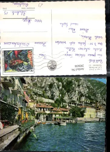 292656,Trentino Trento Lago di Garda Gardasee Limone sul Garda Teilansicht