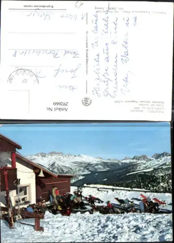 292660,Trentino Trento Cavalese Gablös Piste del Cermis Skihütte Bergkulisse Winterbild