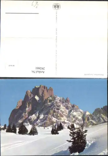 292661,Trentino Bolzano Langkofel b. St. Christina in Gröden Winterbild pub SOS Kinderdorf W 9euro67