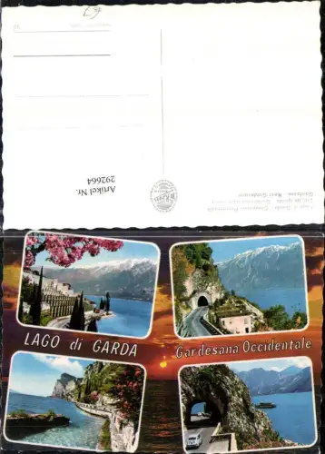 292664,Trentino Trento Gardasee Gardesana Occidentale Motive Tunnel Bergkulisse Mehrbildkarte