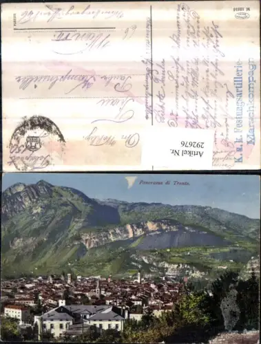 292676,Trentino Trento Trient Totale Panorama pub Joh. F. Amonn M12316
