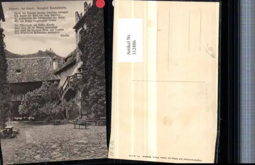 312486,Trentino Bolzano Burghof Runkelstein b. Bozen Text Gedicht von Scheffel