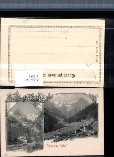 312581,Trentino Bolzano Trafoi b. Stilfs Bergkulisse Mehrbildkarte