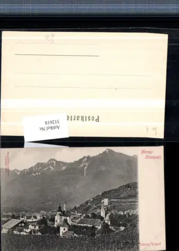 312618,Trentino Bolzano Meran Merano Obermais Totale Schloss Winkel pub Stengel e Co 9973