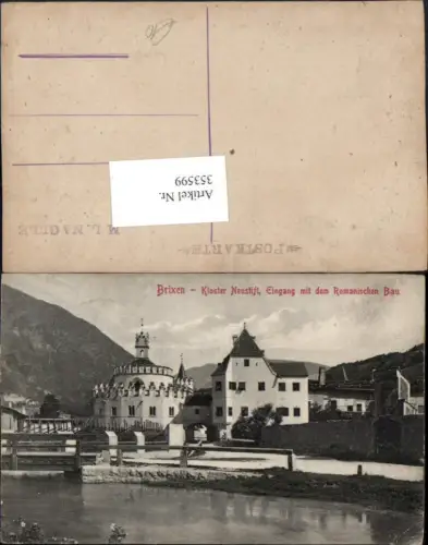 353599,Trentino Bolzano Brixen Kloster Neustift Eingang m. Romanischen Bau