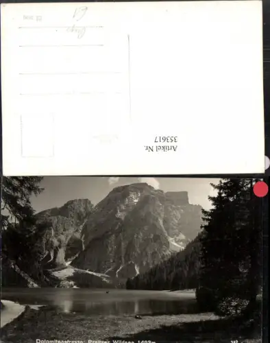 353617,Trentino Bolzano Pragser Wildsee See b. Prags Bergkulisse