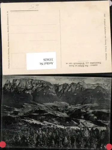 353626,Trentino Bolzano Am Ritten b. Bozen Panorama vom Wallnereck Bergkulisse