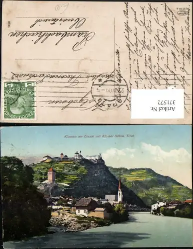 371572,Trentino Bolzano Klausen am Eisack Totale m. Kloster Säben