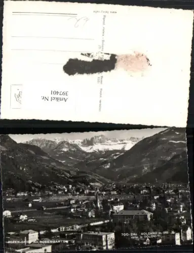 397401,Trentino Bolzano Bozen Totale m. Rosengarten Bergkulisse