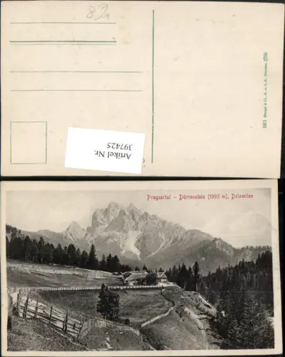 397425,Trentino Bolzano Pragsertal b. Prags Dürrenstein Bergkulisse