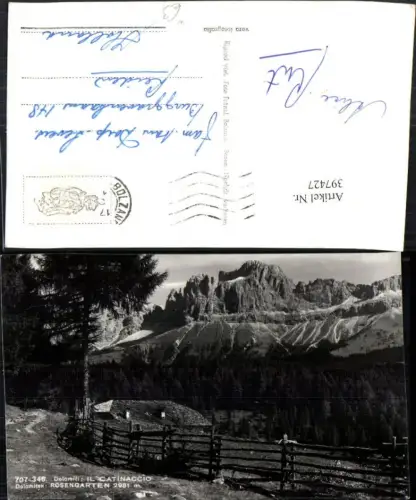 397427,Trentino Bolzano Il Catinaccio Rosengarten b. Bozen Bergkulisse