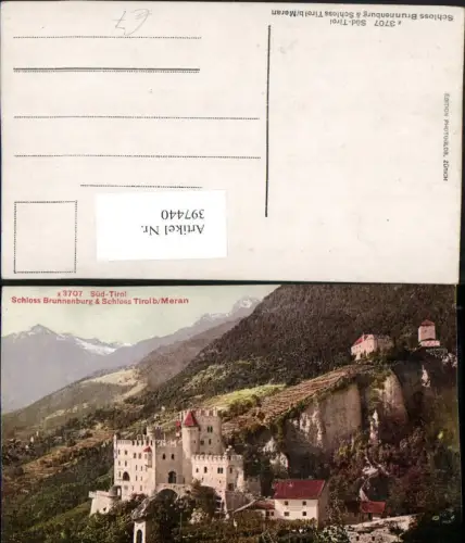 397440,Trentino Bolzano Schloss Brunnenburg u. Schloss Tirol b. Meran Merano
