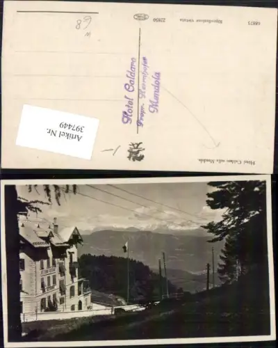 397449,Trentino Bolzano Hotel Caldaro Kaltererhof sulla Mendola b. Kaltern Bergkulisse