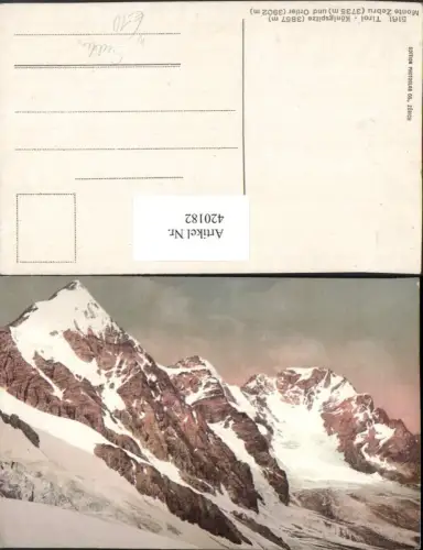 420182,Trentino Bolzano Königsspitze u. Ortler b. Sulden Bergkulisse