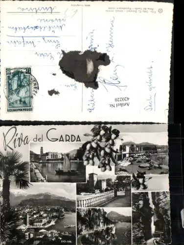 420220,Trentino Trento Riva del Garda Totale Burg Schlucht Mehrbildkarte