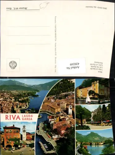 420249,Trentino Trento Lago di Garda Riva Totale Mehrbildkarte