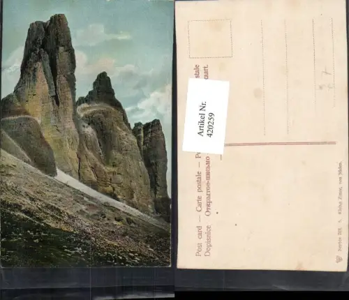 420259,Trentino Bolzano Kleine Zinne Bergkulisse