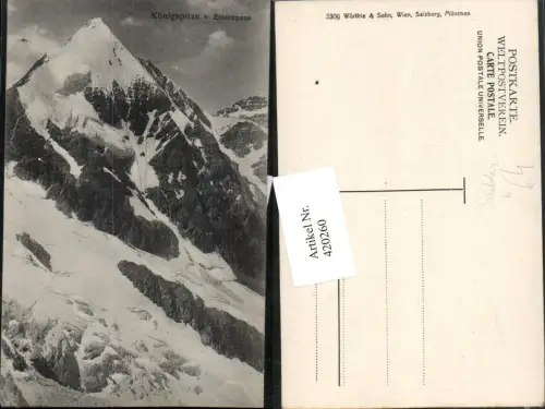 420260,Trentino Bolzano Königspitze vom Eisseepass b. Sulden Bergkulisse