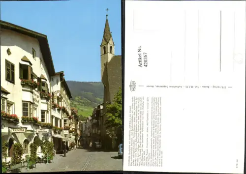 420267,Trentino Bolzano Sterzing Vipiteno Stadtplatz m. Spitalkirche Straßenansicht