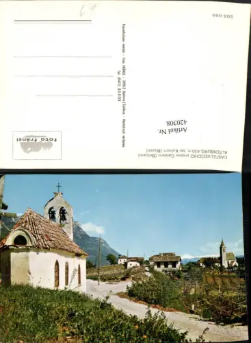 420308,Trentino Bolzano Castelvecchio Altenburg b. Kaltern Teilansicht Kapelle