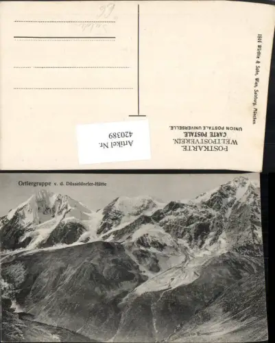 420389,Trentino Bolzano Ortlergruppe von d. Düsseldorfer-Hütte b. Sulden Bergkulisse