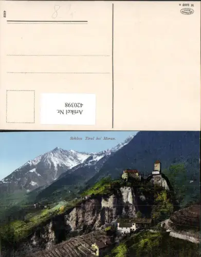 420398,Trentino Bolzano Schloss Tirol b. Meran Merano Bergkulisse pub F. Amonn 5266