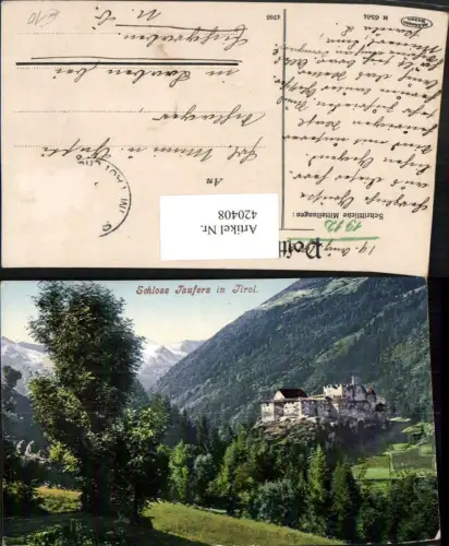 420408,Trentino Bolzano Schloss Taufers in Tirol Bergkulisse