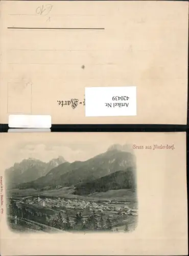 420439,Trentino Bolzano Niederdorf Totale Bergkulisse pub Stengel e Co 2764