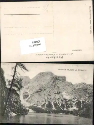 420464,Trentino Bolzano Pragser Wildsee See b. Prags m. Seekofel Bergkulisse