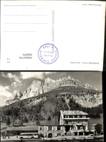 420479,Trentino Bolzano Passo Carezza Karerpass b. Welschnofen Savoia Hotel Bergkulisse