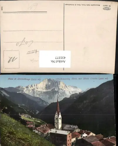 435377,Trentino Bolzano Buchenstein Pieve di Livinallongo Totale Bergkulisse