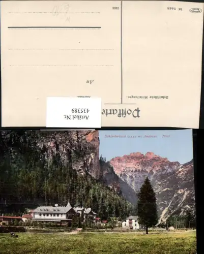 435389,Trentino Bolzano Schluderbach Ampezzo Bergkulisse