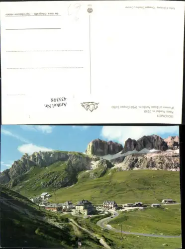 435398,Trentino Trento Passo Pordoi Funivia al Sasso Pordoi Bergkulisse