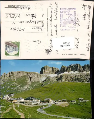 435405,Trentino Trento Dolomiti Passo Pordoi Bergkulisse