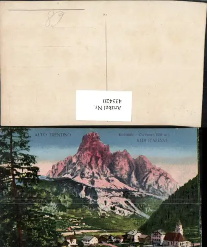 435420,Trentino Trento Alto Trentino Dolomite Corvara Totale Bergkulisse