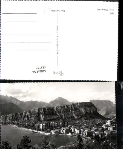 435737,Trentino Trento Lago di Garda Torbole Totale Bergkulisse