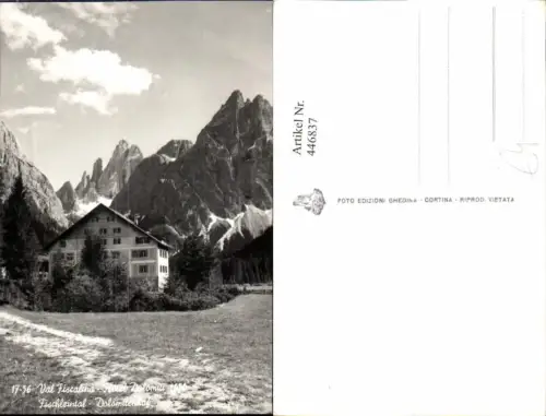 446837,Trentino Bolzano Fischleintal b. Sexten Hotel Dolomiti Bergkulisse