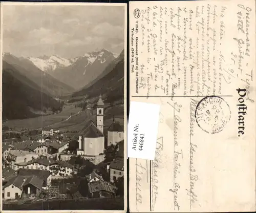 446841,Trentino Bolzano Brenner Gossensaß Totale m. Pflerscher Tribulaun Bergkulisse