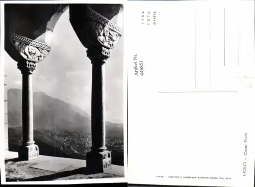 446851,Trentino Bolzano Meran Tirolo Castel Schloss Säulen Aussicht