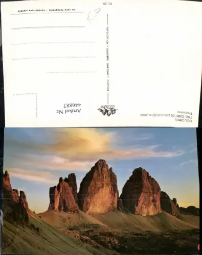 446887,Trentino Bolzano Tre Cime di Lavaredo b. Sexten Bergkulisse