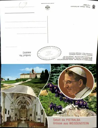 446892,Trentino Bolzano Maria Weissenstein b. Petersberg Kirche Mehrbildkarte