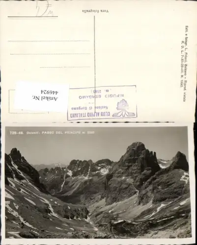 446924,Trentino Trento Passo del Principe b. Pozza di Fassa Bergkulisse