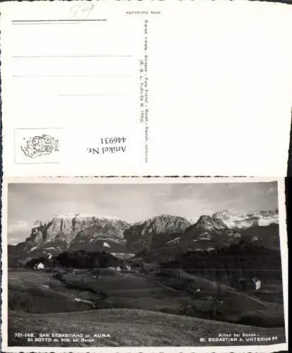 446931,Trentino Bolzano San Sebastiano Ritten b. Bozen Bergkulisse