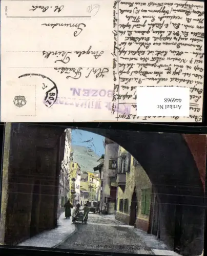 446968,Trentino Bolzano Partie aus Alt-Bozen Dr. Streiter Gasse Straßenansicht