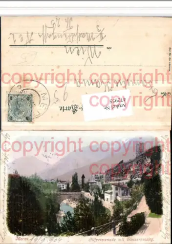 472955,Trentino Bolzano Meran Merano Gilfpromenade m. Steinernensteg