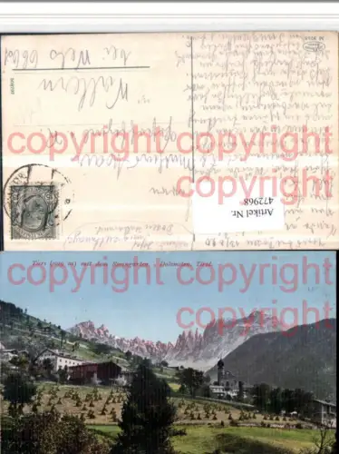 472968,Trentino Bolzano Tier Totale m. Rosengarten Bergkulisse