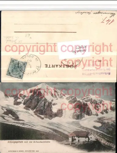 472977,Trentino Bolzano Königspitze m. Schaubachhütte b. St. Gertraud Bergkulisse