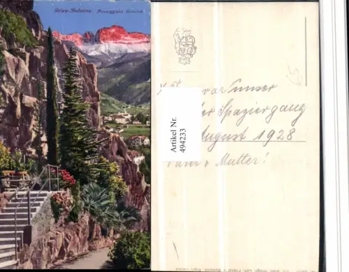 494233,Trentino Bolzano Bozen Gries Passeggiata Guncina Partie